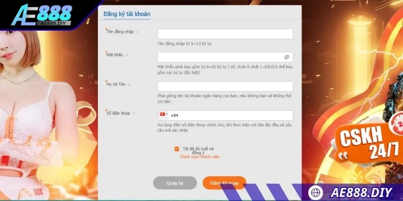 Đảm bảo mọi dữ liệu đều điền chuẩn xác nhất