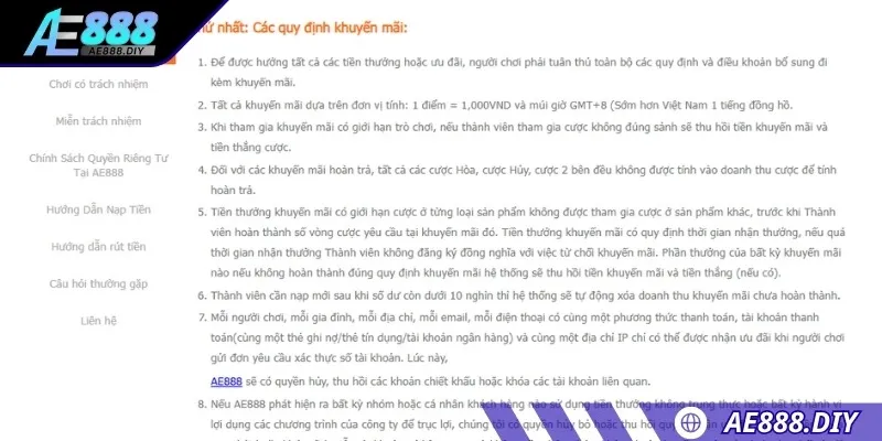 Hệ thống có quyền thay đổi các nội dung đã công bố